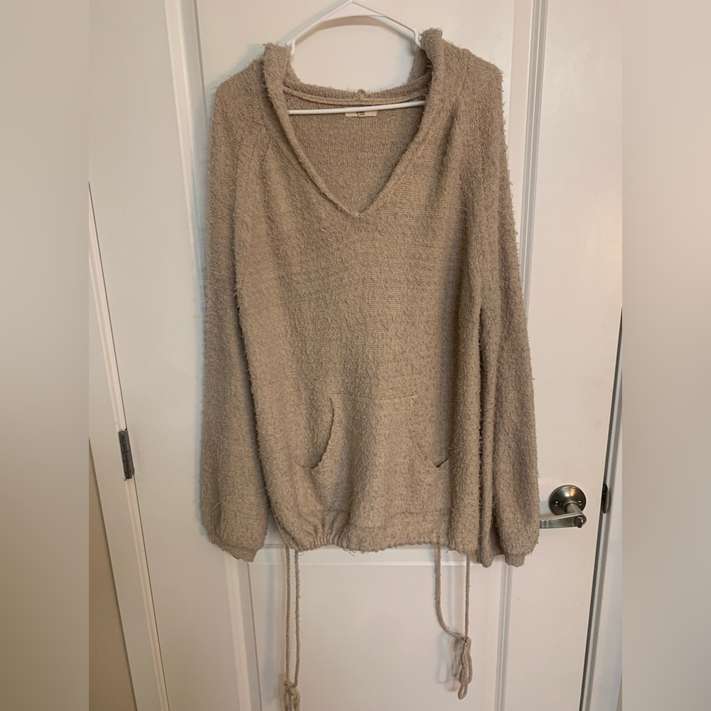Tan Fuzzy Hoodie